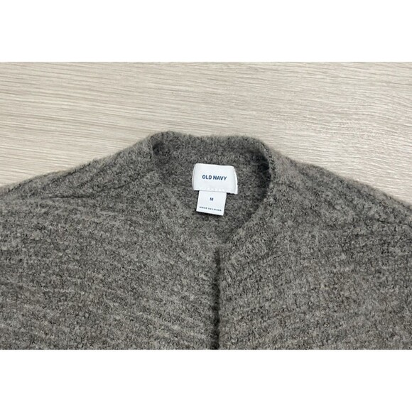 Old Navy Cardigan Women Brown Taupe Pockets Open Sweater Cozy Classic Medium - Picture 2 of 7